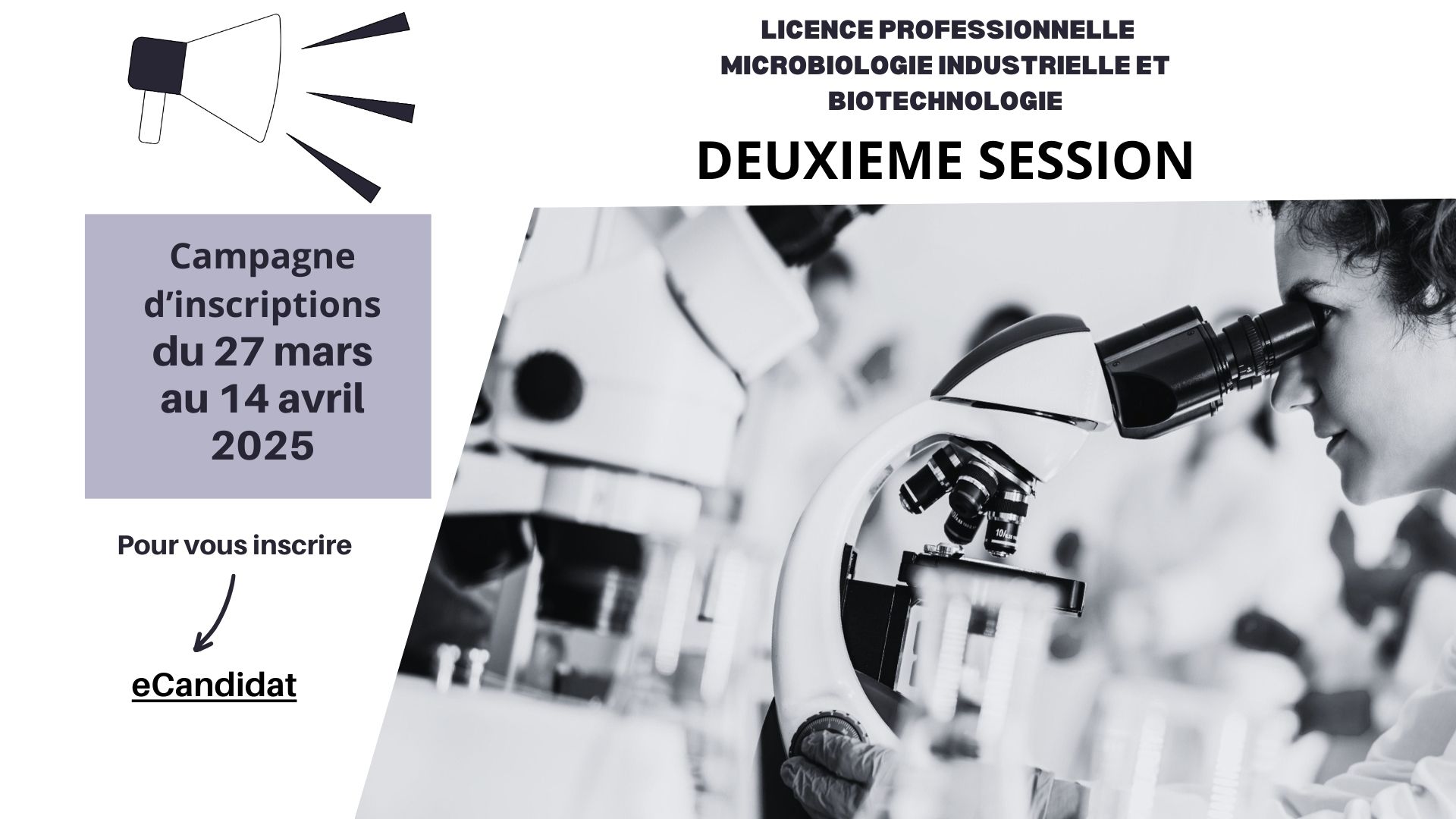 CAMPAGNE D'INSCRIPTIONS DEUXIEME SESSION